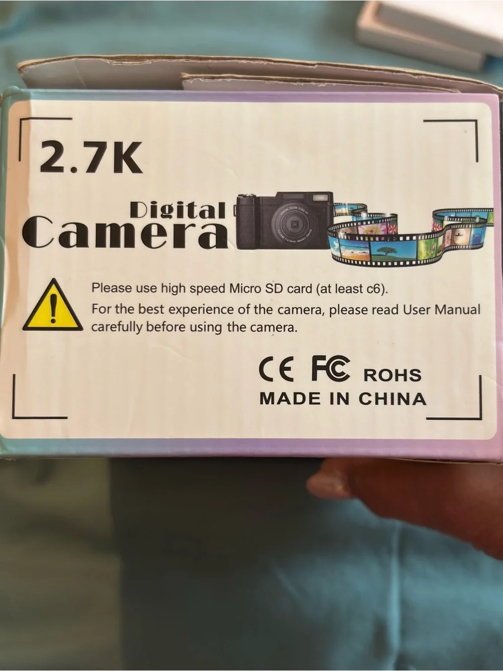 Digital Camera 2.7k Digital Zoom Lens 4x|2 Lithium Batteries|No SD Card|Works!
